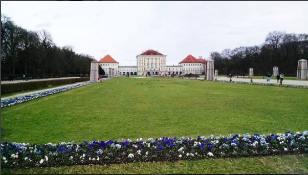 Nymphenburger Palace in spring time