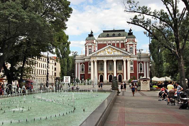 Bulgaria-Sofia-Ivan-Vasov-Garden-and-National-Theatre-L