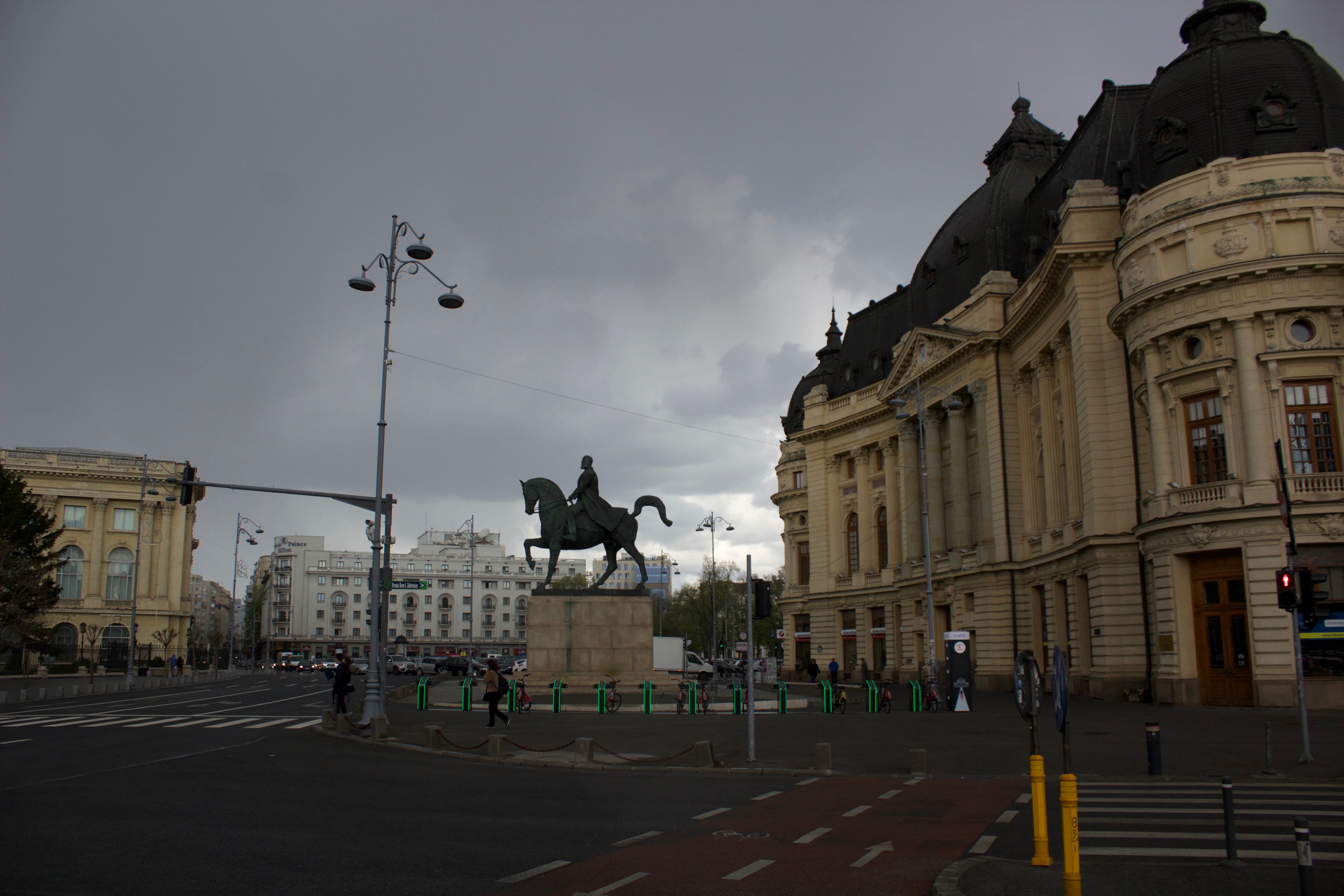 Across from the Museum of National Art