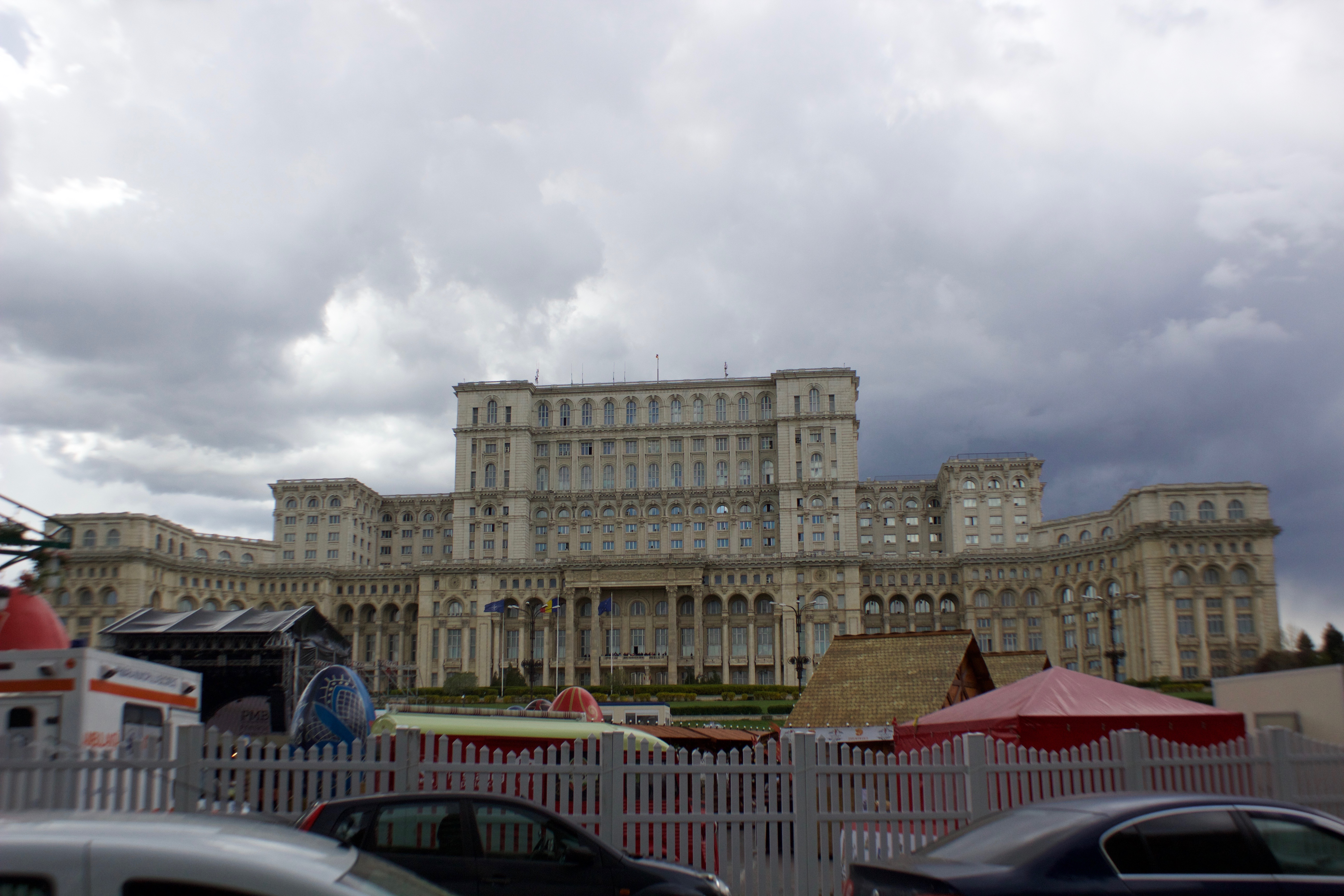 The huge palace of Bucharest