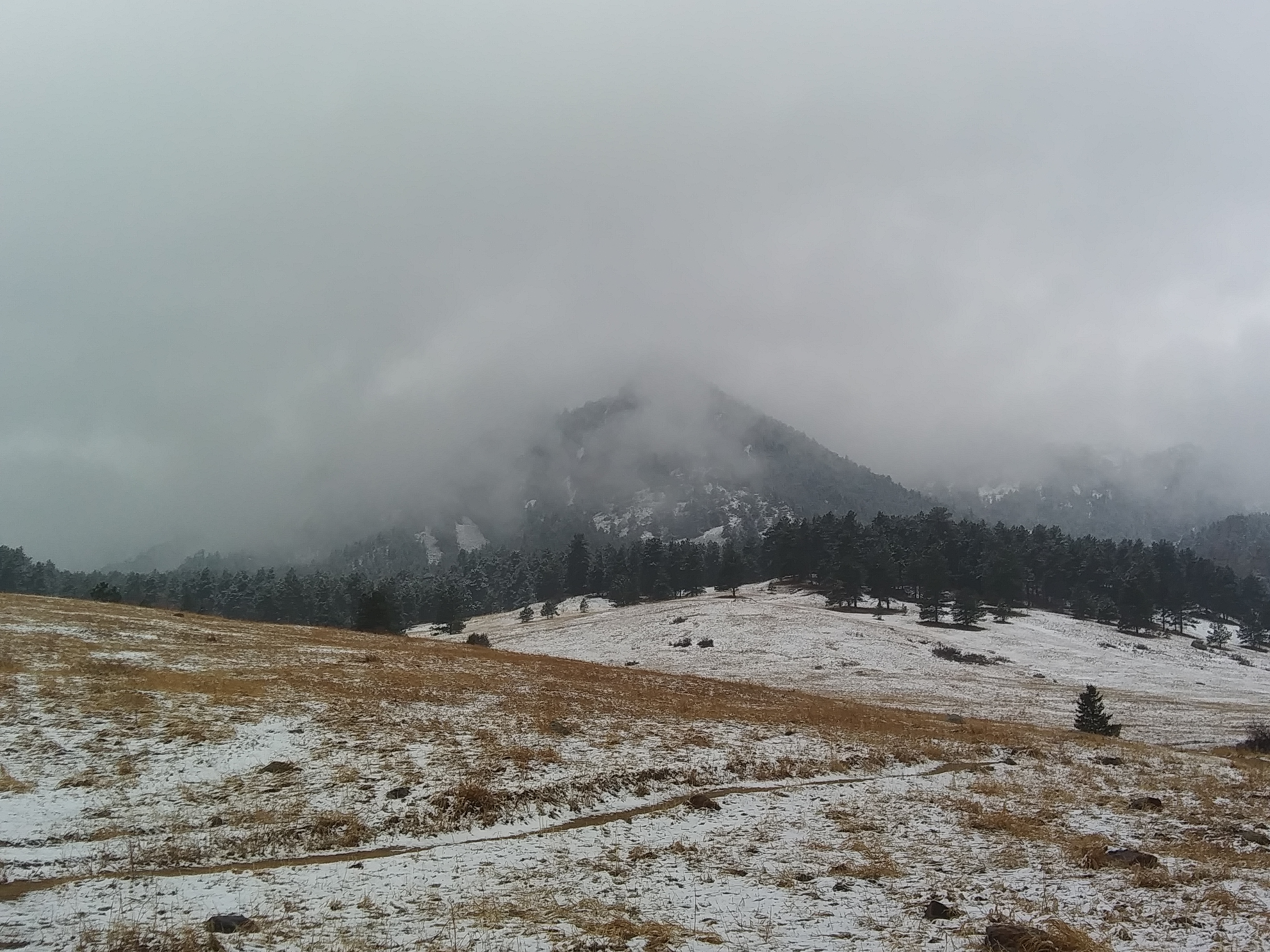 TheBoulderFlatironsinSnow